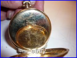 1883 Elgin 10s 11j Pocket Watch GRADE 95 6S Solid Gold 8k/14k 18 BWC Case 61g