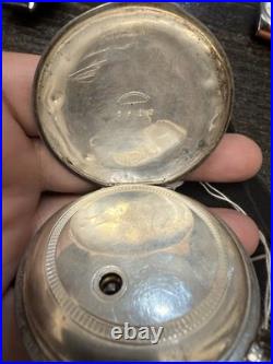1883 Elgin 18s Pocket Watch Grade 7 Key-Wind Coin Silver Case RUNS