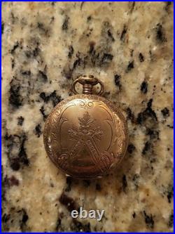 1883 New York Standard Watch Co. 7 Jewel Hunting Pocket Watch Gold Filled G-031