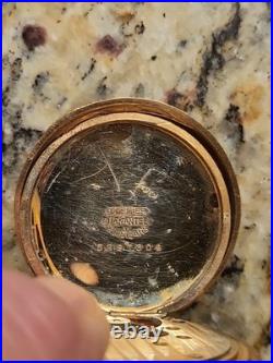 1883 New York Standard Watch Co. 7 Jewel Hunting Pocket Watch Gold Filled G-031