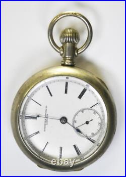 1883 Rockford Size 18 Open Face Case LS Pocket Watch Transitional
