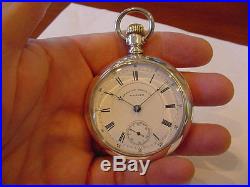 1885 18s WALTHAM RARE COIN SILVER CASE! STUNNING WATCH! BEAUTIFUL CONDITION