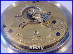 1885 18s WALTHAM RARE COIN SILVER CASE! STUNNING WATCH! BEAUTIFUL CONDITION