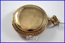 1885 Aurora 18s 15J Hunting Pocket Watch withCrescent 20 Years Case lot.re