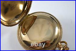 1885 Aurora 18s 15J Hunting Pocket Watch withCrescent 20 Years Case lot.re