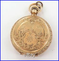 1885 Waltham 6s 13j Pocket Watch With Great 14k Case, Super Rare Only 17,329 Ma