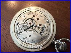 1887 Elgin 18s B. W. Raymond 15j True Railroad Grade Pocket Watch Keystone Case