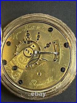 1887 Elgin Grade 82 18s 15j Pocket Watch GORGEOUS NEAR MINT HEAVY CASE