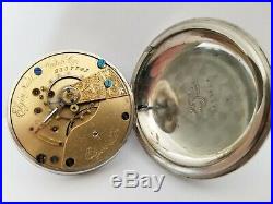 1887 Elgin Size 18s 11J Pocket Watch Swing-Out Open Face Case Runs & Keeps Time