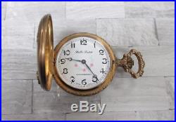 1887 Waltham Pocket Watch with Gold Filled Full Hunter Case 7-Jewels 3-A73