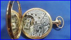 1888 Antique Waltham 17j 16s Pocket Watch Multicolor 14K Gold Case