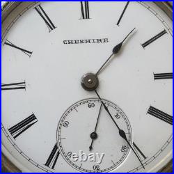 1888 Cheshire Grade 25 4j Pocket Watch Thiery Watch Case Hinged Runs