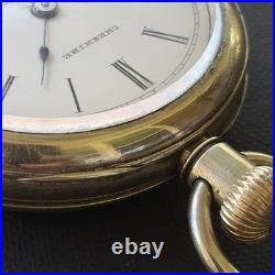 1888 Cheshire Grade 25 4j Pocket Watch Thiery Watch Case Hinged Runs