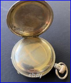 1888 Cheshire Grade 25 4j Pocket Watch Thiery Watch Case Hinged Runs