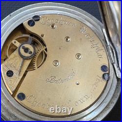 1888 Cheshire Grade 25 4j Pocket Watch Thiery Watch Case Hinged Runs