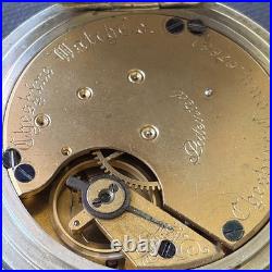 1888 Cheshire Grade 25 4j Pocket Watch Thiery Watch Case Hinged Runs