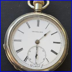 1888 Cheshire Grade 25 4j Pocket Watch Thiery Watch Case Hinged Runs