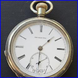 1888 Cheshire Grade 25 4j Pocket Watch Thiery Watch Case Hinged Runs