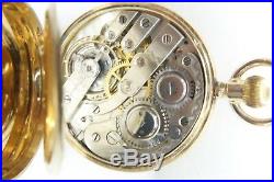 1888 Circa Antique 14kt Gold Hunting Case Pocket Watch Georges Roulet No. 88742