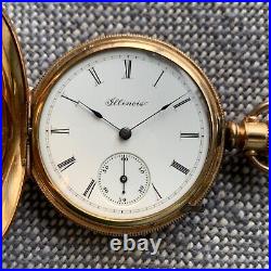 1888 Illinois Grade 140 Stag Hunter Case 6S Pocket Watch Gold Filled