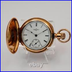 1888 Ladies Elgin Pocket Watch Hunter Case 11J 6s Grade 94 Roman Numerals USA