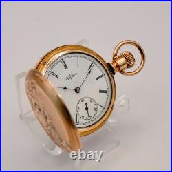 1888 Ladies Elgin Pocket Watch Hunter Case 11J 6s Grade 94 Roman Numerals USA