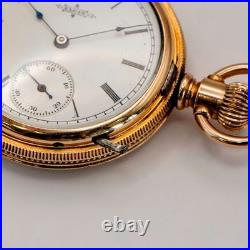 1888 Ladies Elgin Pocket Watch Hunter Case 11J 6s Grade 94 Roman Numerals USA