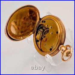 1888 Ladies Elgin Pocket Watch Hunter Case 11J 6s Grade 94 Roman Numerals USA