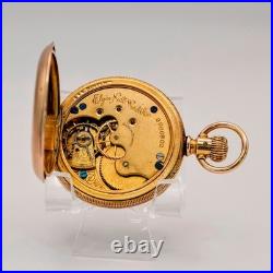 1888 Ladies Elgin Pocket Watch Hunter Case 11J 6s Grade 94 Roman Numerals USA