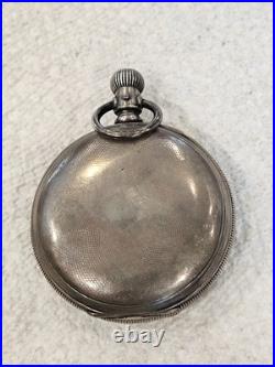 1888 Rockford Grade 74 Pocket Watch Matching Coin Silver Hunting Case-Running