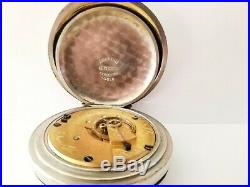 1889 Elgin Size 18s Pocket Watch Dueber Double Hinged Open Face Case Runs Great