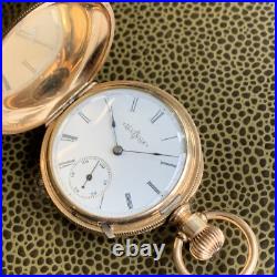 1889 Illinois Grade 130 4S 7 Jewels Gold Filled Hunter Case Pocket Watch
