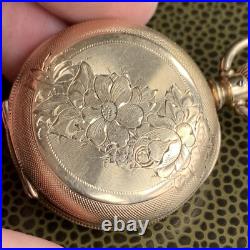 1889 Illinois Grade 130 4S 7 Jewels Gold Filled Hunter Case Pocket Watch