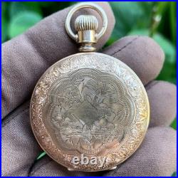 1889 U. S. Watch Co. Grade 64 6S 11J Gold Filled Hunting Case Pocket Watch Mint