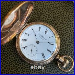 1889 U. S. Watch Co. Grade 64 6S 11J Gold Filled Hunting Case Pocket Watch Mint