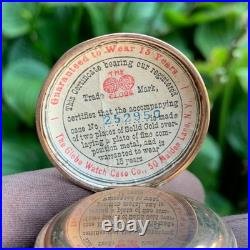 1889 U. S. Watch Co. Grade 64 6S 11J Gold Filled Hunting Case Pocket Watch Mint