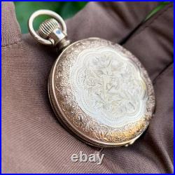 1889 U. S. Watch Co. Grade 64 6S 11J Gold Filled Hunting Case Pocket Watch Mint