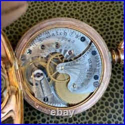 1889 U. S. Watch Co. Grade 64 6S 11J Gold Filled Hunting Case Pocket Watch Mint