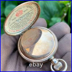 1889 U. S. Watch Co. Grade 64 6S 11J Gold Filled Hunting Case Pocket Watch Mint