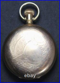 1889 Waltham Grade 1 18s 11j LS Pocket Watch with Fancy GF Hunter Case Runs