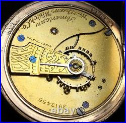 1889 Waltham Grade 1 18s 7j Pocket Watch GF Hunter Case RUNS Needs Service