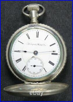 1890 Hampden 18s 15j Pocket Watch with Hunter Case Parts/Repair