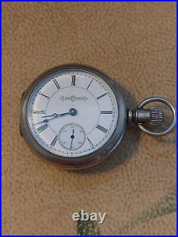 1891 18s Illinois Grade 64 Model 2 Private Label Pocket Watch Running
