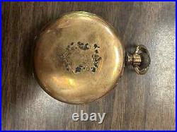 1891 ELGIN Model 5 Grade 105 16s, 11j Pocket Watch GF Case-Runs