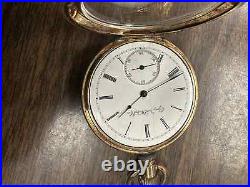 1891 ELGIN Model 5 Grade 105 16s, 11j Pocket Watch GF Case-Runs