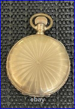 1891 Illinois Grade 143 6s 15j Hunter Ornate GF Case Sidewinder Pocket Watch