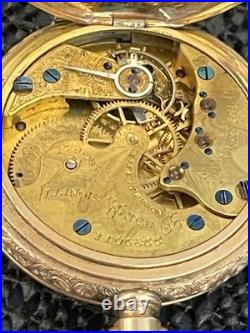 1891 Illinois Grade 143 6s 15j Hunter Ornate GF Case Sidewinder Pocket Watch