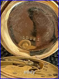 1891 Illinois Grade 143 6s 15j Hunter Ornate GF Case Sidewinder Pocket Watch