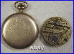 1892-3 WALTHAM RIVERSIDE 20 Year Case, S16 15J, Fancy Dial POCKET WATCH +1