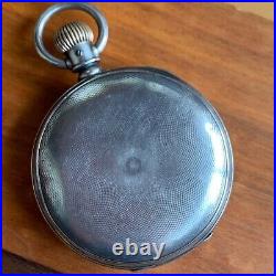 1893 U. S. Watch Co. 18S 1888H Coin Silver Hunter Case Pocket Watch